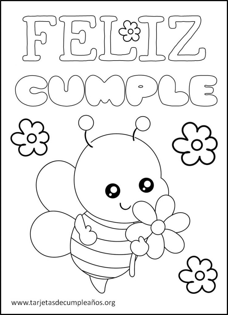 tarjetas de cumpleaños para colorear para mamá